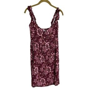 Tiare Hawaii Floral Elastic Back Mini Dress Tunic One Size